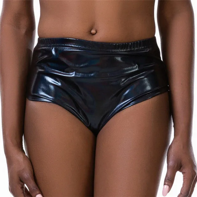 Metallic High Waist Pants