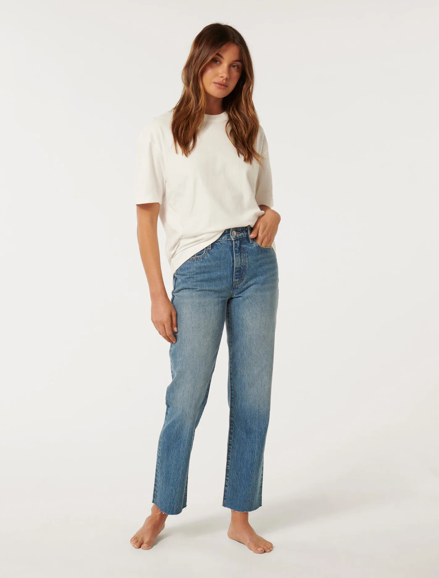 Niki Ankle Straight Jeans