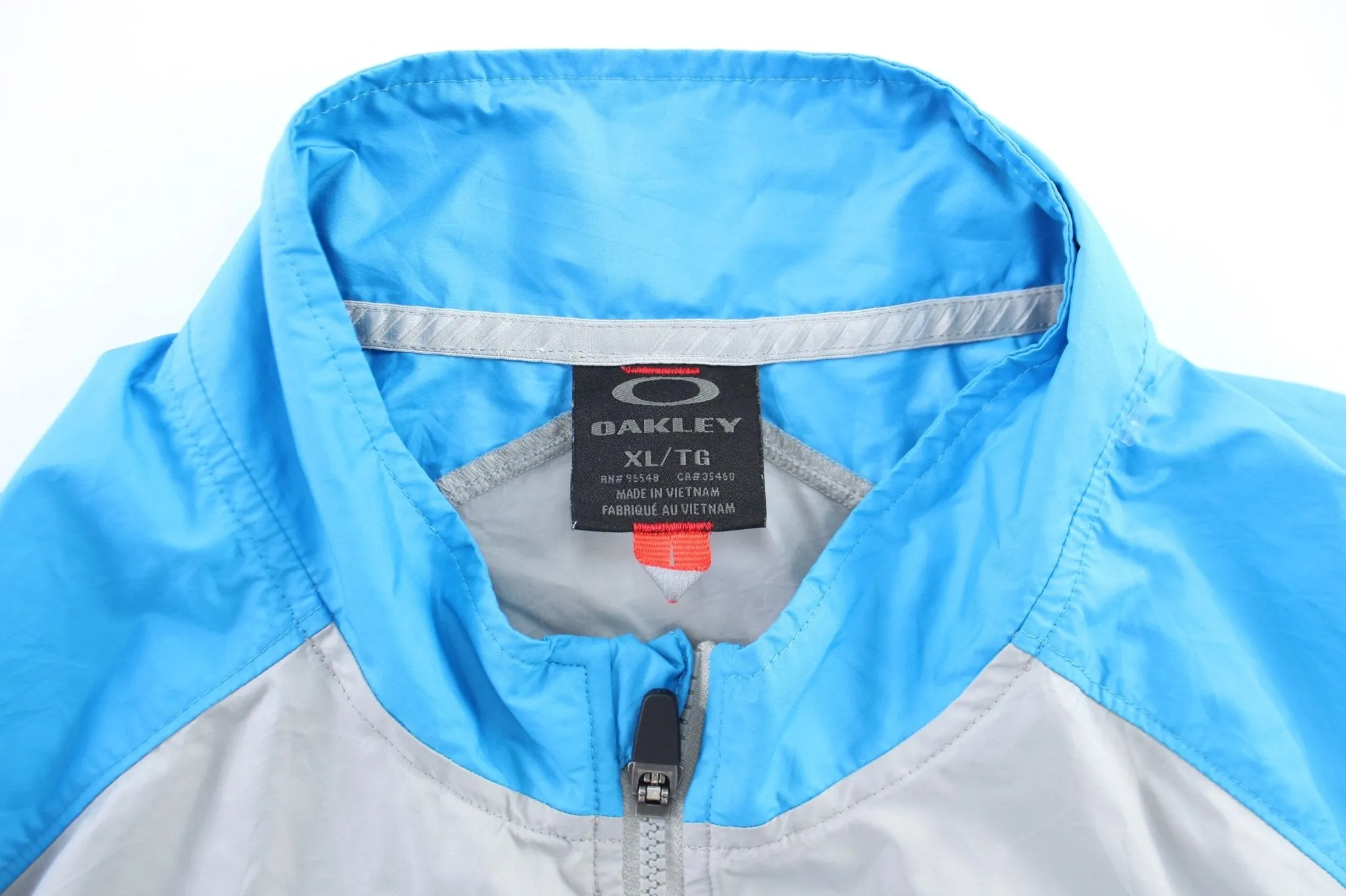 Oakley Logo Grey & Blue Zip Up Jacket