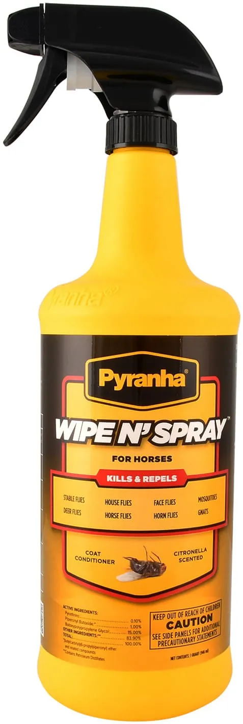 Pyranha Wipe N' Spray Fly Spray