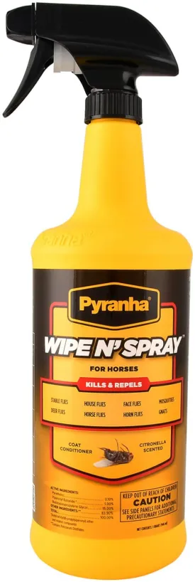 Pyranha Wipe N' Spray Fly Spray