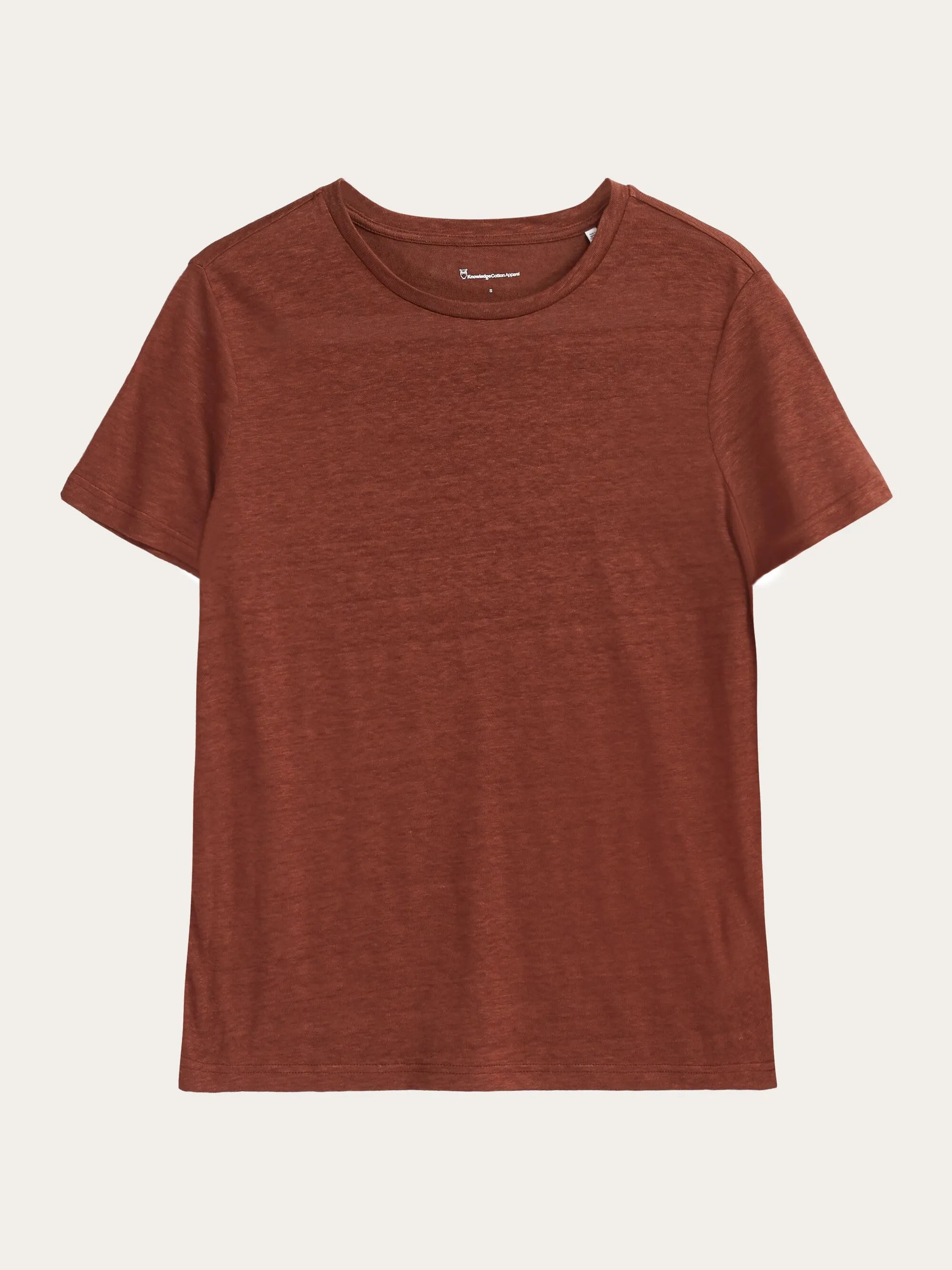 Reg linen t-shirt - Tiramisu