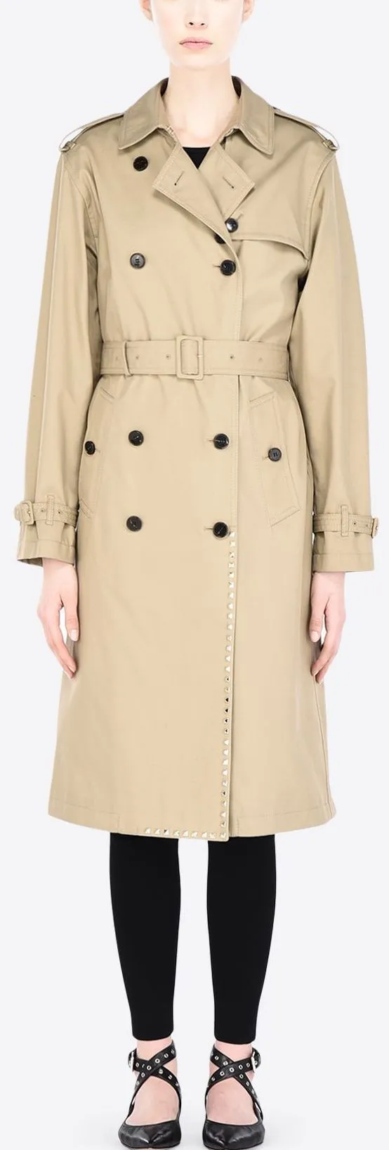 'Rockstud' Trench Coat