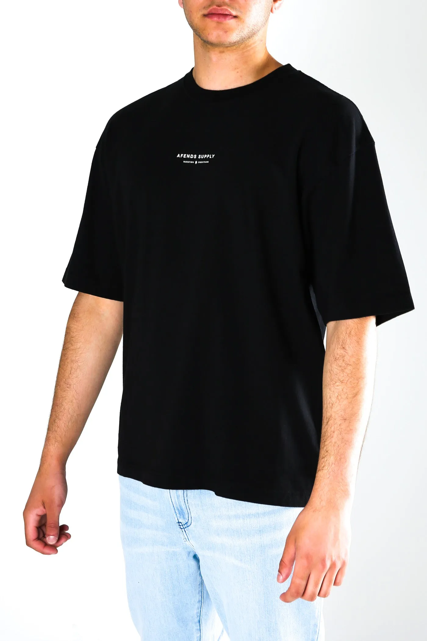 Supply Recycled Oversized T-Shirt Black