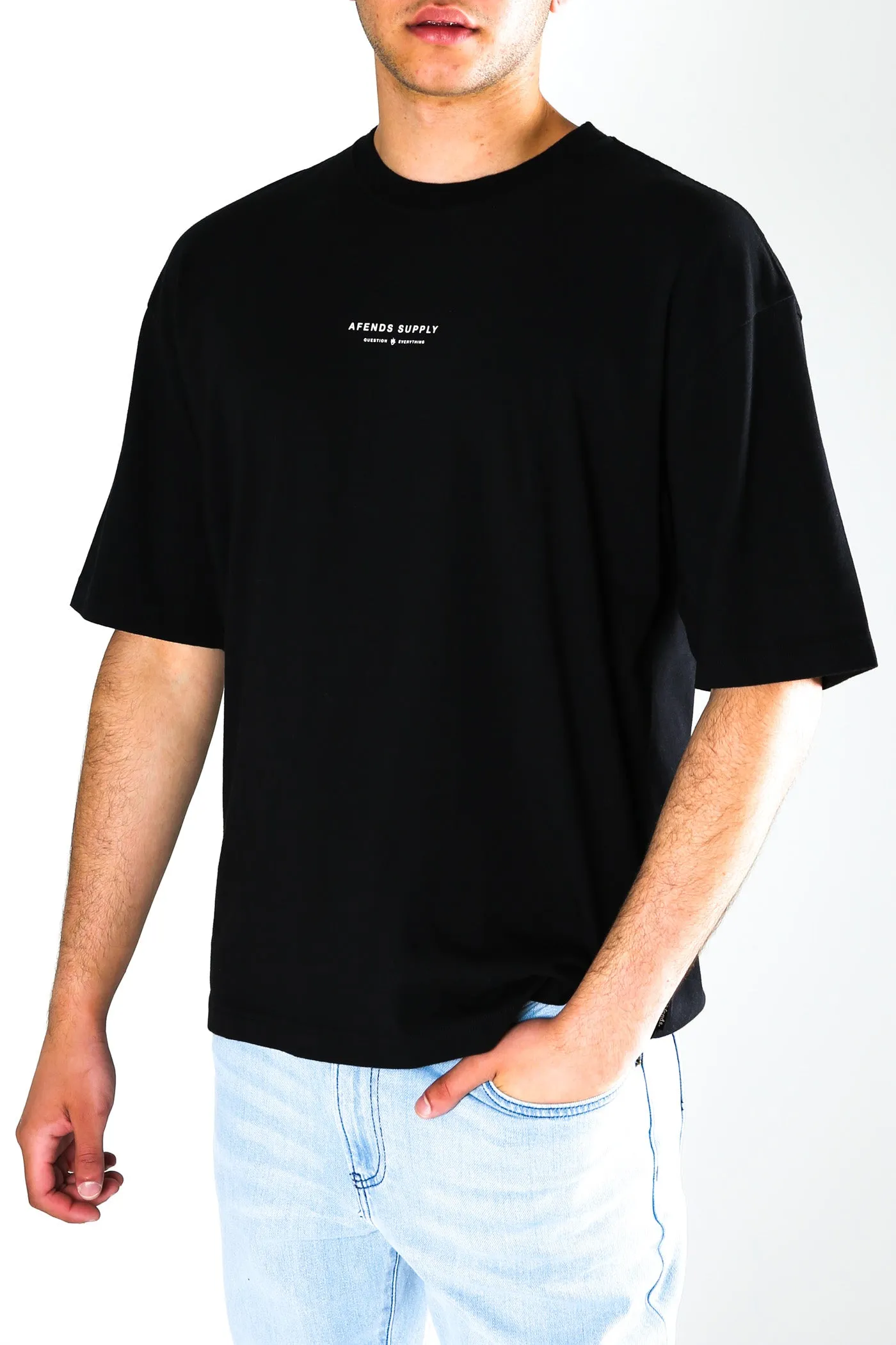 Supply Recycled Oversized T-Shirt Black