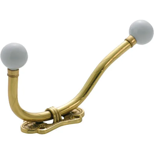 Tradco Traditional Porcelain Tip Hat & Coat Hook