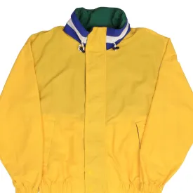 VINTAGE TOMMY HILFIGER YELLOW WINDBREAKER JACKET 1990S SIZE LARGE