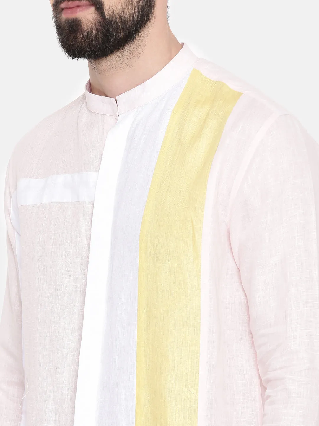 White Linen Designer Shirt - MM0810