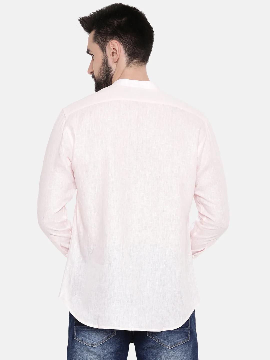 White Linen Designer Shirt - MM0810