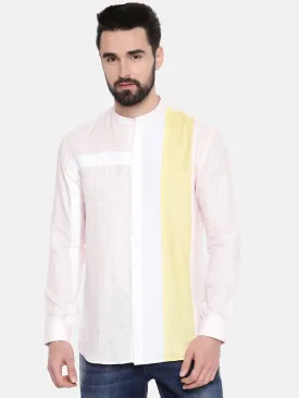 White Linen Designer Shirt - MM0810