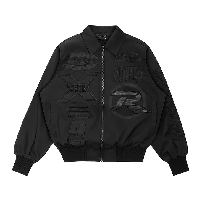 Windbreaker Racing Jacket - Black