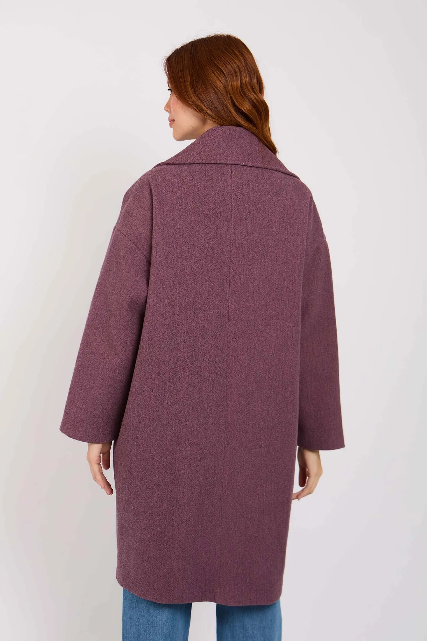 Women Gookh Oversize Coat Purple