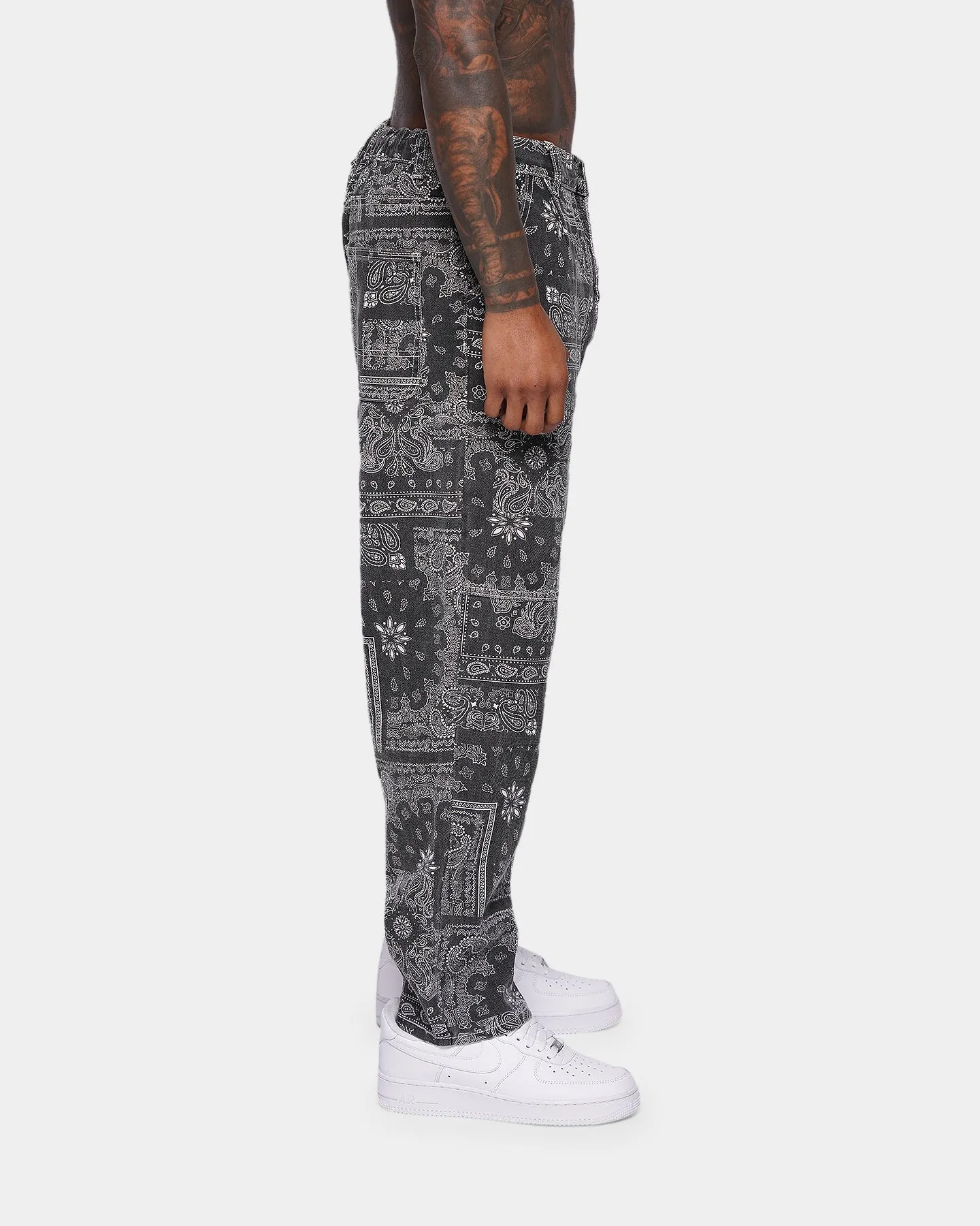 XXIII Keyon Paisley Jeans Black