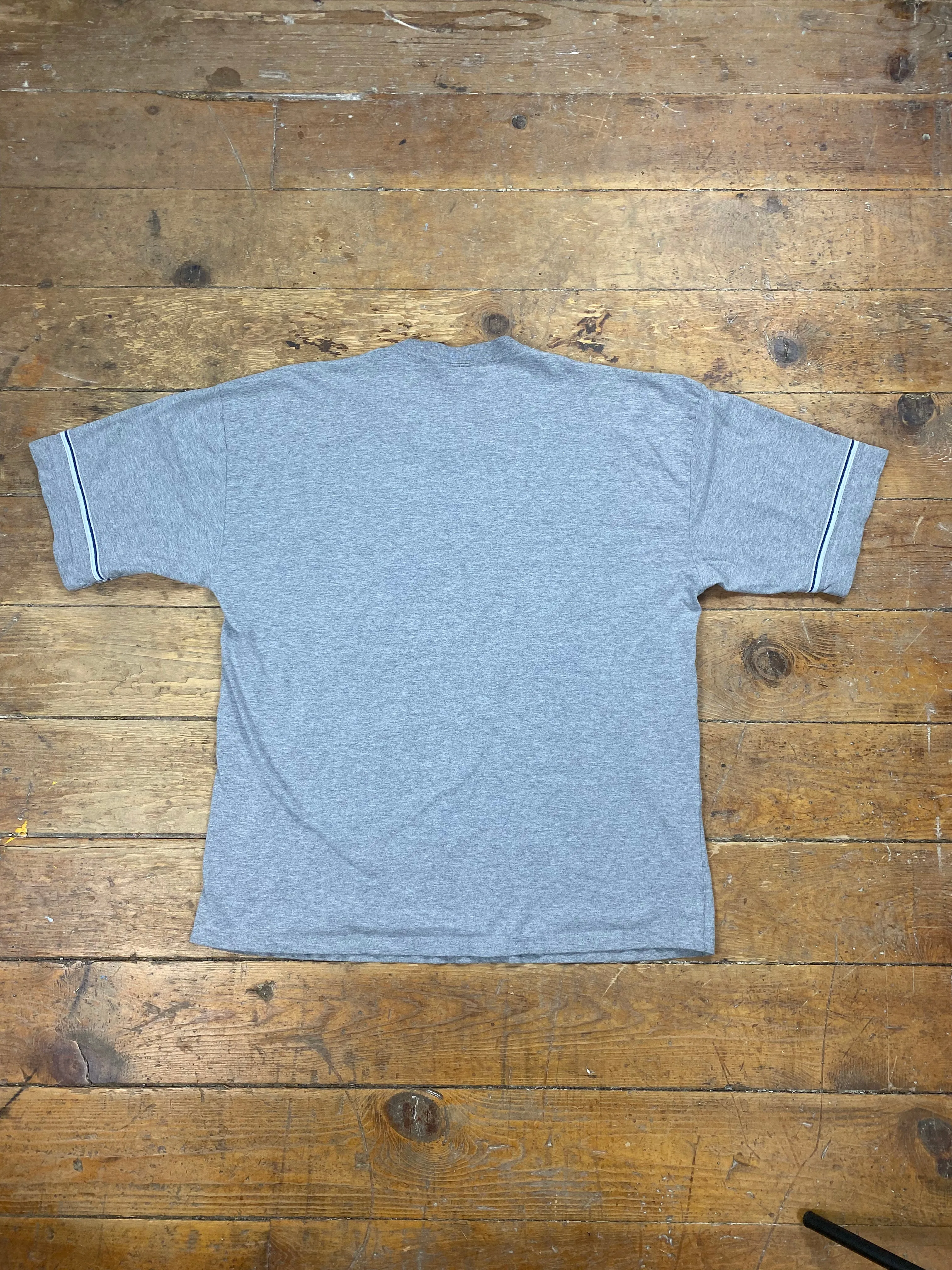 Y2K Era Gray Embroidered T Shirt by Quicksilver