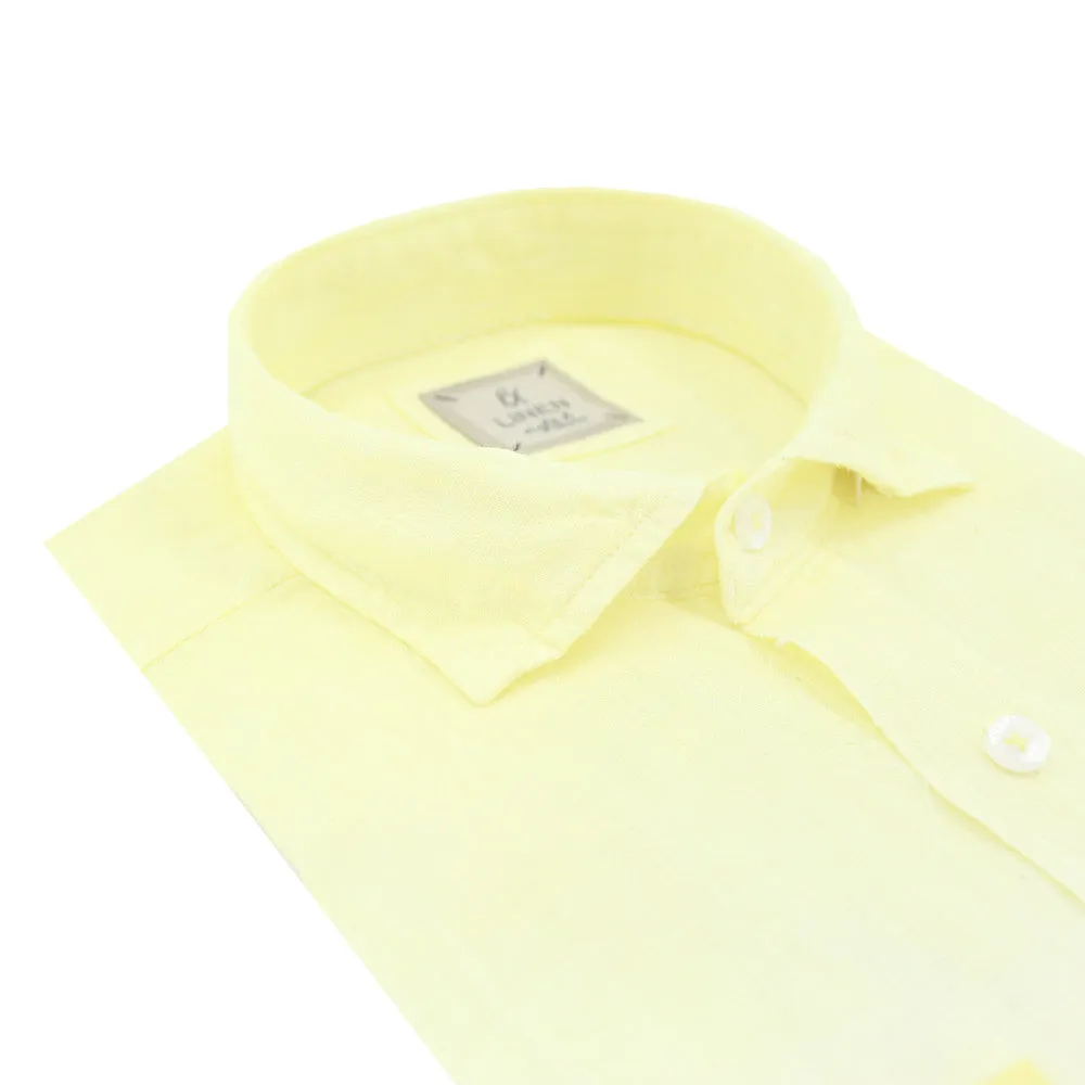 Yellow Ombré Linen Shirt